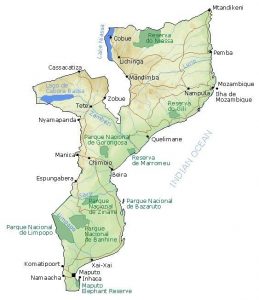 Мщзамбик - нажмите на карту чтобы увеличить изображение